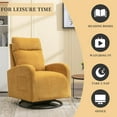 thumbnail image 5 of Tabaray Oversized Swivel Recliner Chairs, Comfortable Glider Chairs with Extended Footrest, Single Recliner Sofa with Soft Padded Seat for Living Room, Bedroom, Nursery, Salon, 5 of 7