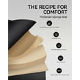 thumbnail image 2 of Sailvan Dining Chairs Set of 6, Modern PU Leather Upholstered Kitchen Chairs for Dining Room & Living Room with High Back, Easy Maintaince, Black, 2 of 9