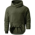 thumbnail image 3 of Donemore Men's Thermal Pullover Hoodie Long Sleeve Solid Color Casual Sportswear Everyday Comfort, 3 of 3
