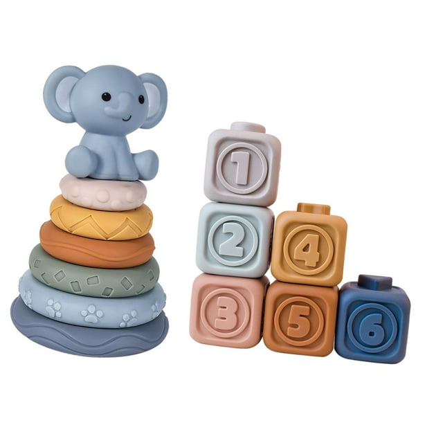 Juego De Rompecabezas De Bloques De Equilibrio Apilable, Regalo Para El Aula Para Niños Pequeños, Juguetes Montessori Estilo B