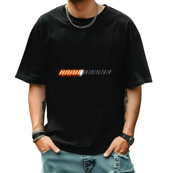 Graphic Tees for Men Summer New Print Casual Tee Fashion Trend Sports Shirt Select