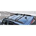 thumbnail image 2 of BrightLines Customized Crossbars Roof Racks Compatible with 2021-2026 Ford Bronco Sport Base & Big Bend Models a Set of 2pcs, Black Aluminum Top Cargo Rack, 2 of 9
