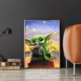 thumbnail image 2 of Taladro redondo completo 5D DIY Rhinestone diamante pintura Yoda trabajo hecho a mano hogar arte decoración Hugtrwg Para estrenar, 2 of 9