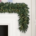 thumbnail image 3 of Vickerman 9' Oregon Fir Artificial Christmas Garland, Warm White Single Mold LED Wide Angle Lights, 3 of 3