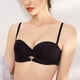 thumbnail image 3 of Gibobby Sujetadores deportivos para mujer Elegante sujetador antideslizante sin para mujer con - Media copa de lencería cómoda Brasier mujer(Negro,75D), 3 of 4
