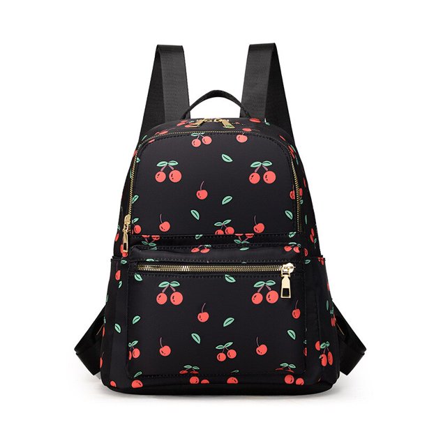 Mochila Floral con nombre personalizado para mujer, Mochila pequeña de nailon para exteriores, mochila escolar ligera personalizada para niñas, nueva Fivean unisex