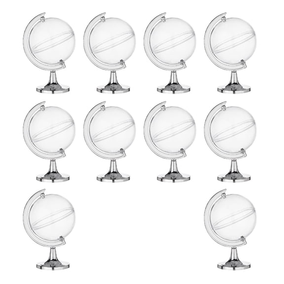 12pcs Miniature Globes Candy Containers Eye Catching Globes Candy Jar Suitable For Parties And Home Decoration