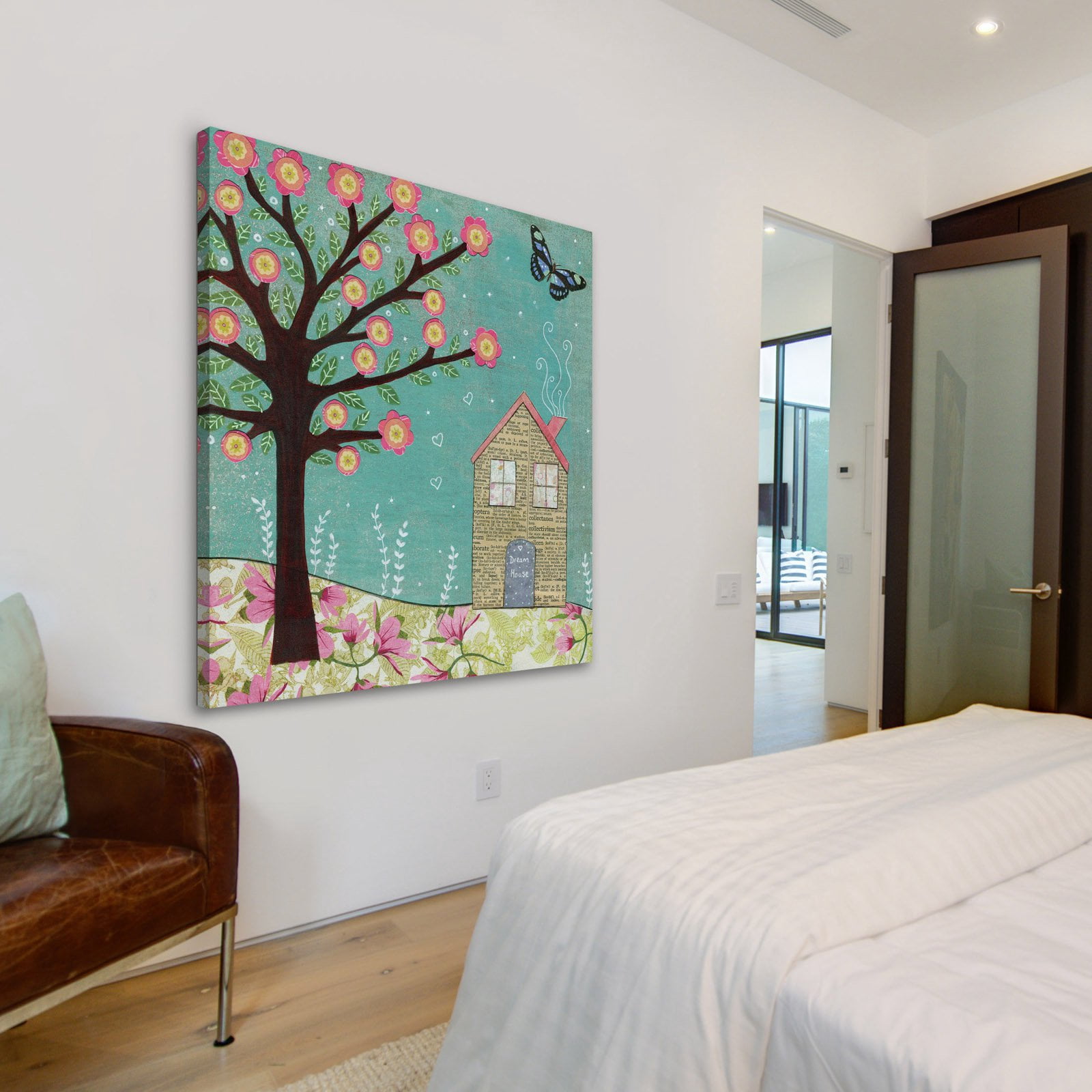 Marmont Hill "Dream House" by Sascalia Painting Print on Wrapped Canvas