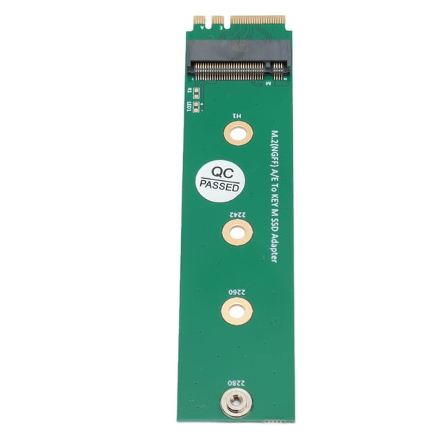 M.2 NGFF A E To Key M SSD Adapter, NGFF A E To Key M SSD Converter Portable 4 Mounting Holes Stable PCB for 2280 for 2242