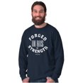thumbnail image 3 of Forged in His Strength Jesus Follower Long Sleeve TShirt Men Women Brisco Brands S, 3 of 6