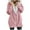 Pink, variant on TUWABEII Hooded Cardigan Sweaters for Women,Womens Oversized Zip Down Coat Outwear with Pocket