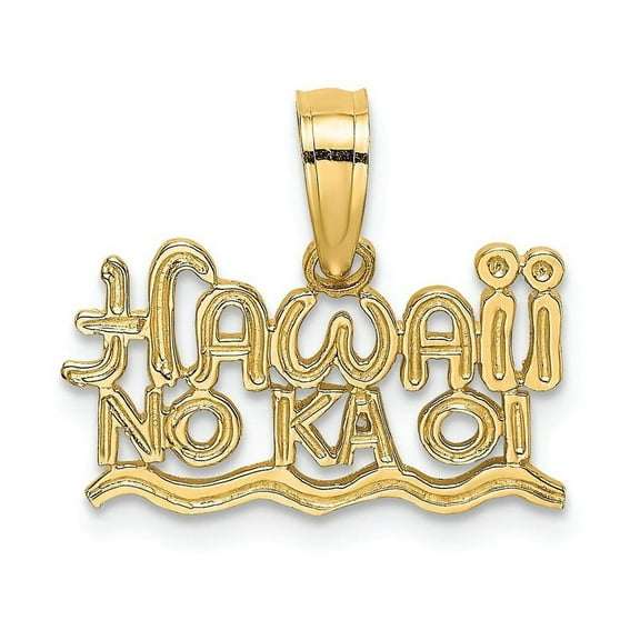 FJC Finejewelers 14k Yellow Gold Hawaii No Kaoi Charm
