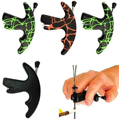 Cheers.US 1Pcs Release Aid Hard Plastic Thumb Release Trigger Recurve Bow Compound Bows Shooting Tool