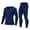 Blue, variant on WIZUTIZ Thermal Underwear for Men Long Johns Quick Drying Top and Bottom Set Warm Base Layer Mens Cold Weather Skiing