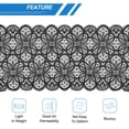 thumbnail image 4 of Unique Bargains Lace Ribbon 5 Yards 7 Inch Lace Flower Trim for Craft Headbands Wedding Black, 4 of 5