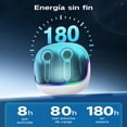 thumbnail image 2 of VEATOOL Wireless Bluetooth Headset,Mic Dual con Cancelación de Ruido ENC,80H de Uso,luces RGB, 2 of 10
