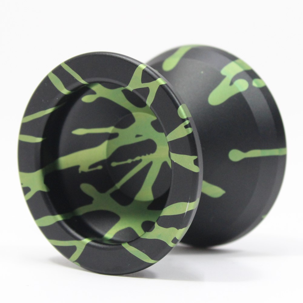 Sengoku Kenshin Yo-Yo - 7068 Aluminum Monometal YoYo (Black Green Moss)