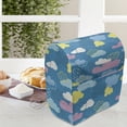 thumbnail image 4 of Cartoon Lounger Chair Bag, Style Fluffy Clouds with Polka Dots, High Capacity Storage with Handle Container, Lounger Size, Sea Blue Pastel Yellow, by Ambesonne, 4 of 5