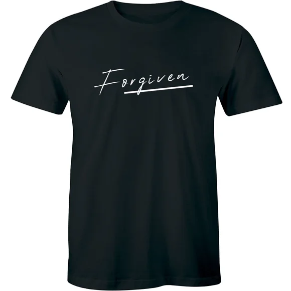 T-Shirt Unisexe « Forgiven Christian Faith » Verset Biblique Religieux Jésus Sauveur E00093, jusqu'à Taille 5TG