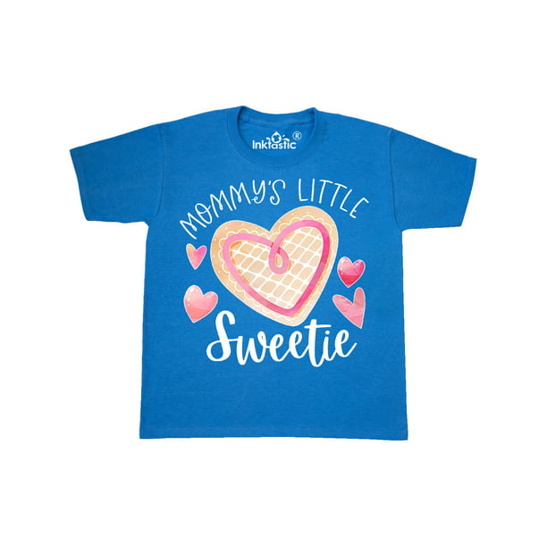 Mommy's Little Sweetie with Pink Heart Cookie Youth T-Shirt - Walmart ...