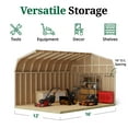 thumbnail image 5 of Little Cottage Co. 12x16 Classic Gambrel Barn with 6 ft. Sidewalls and Floor, Outdoor Wood Storage Shed Do-It-Yourself Precut Kit, 5 of 14