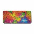 thumbnail image 1 of Fractal Computer Mouse Pad, Vibrant Rainbow Colored Floral Pattern Vivid Contrast Curved Leaves Artisan Print, Rectangle Non-Slip Rubber Mousepad X-Large, 35" x 15", Multicolor, by Ambesonne, 1 of 2