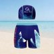 thumbnail image 2 of Odeerbi 3-12 Años Niños Lindo Estampado Pantalones de Baño Con Gorra de Baño Cortos de Playa Seco Rápido Con Bolsillos Cortos de La Cintura Elástica, 2 of 6