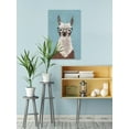 thumbnail image 3 of I Can See Llama Painting Print on Wrapped Canvas, 3 of 7