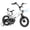 White, variant on GLAF 12 14 16 Inch Boys Bike with Training Wheels & Water Bottle Holder, for Kids Ages 2-7 Years, Durable Construction, Green