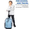 thumbnail image 4 of J World Boys And Girls Sunny 17" Kids Rolling Backpack, Every Daisy, 4 of 7