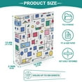 thumbnail image 3 of FORMRS 3 Ring Binder with Pockets 1.5" D-Rings Clip Board 200 Sheets Capacity, Colorful Cartoon Graphic, 3 of 8