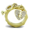 thumbnail image 3 of Anillos Para Mujer Color Plata de 316L Acero Inoxidable 316L Stainless Steel Ring in Citrino Amarillo, 3 of 4