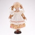 thumbnail image 3 of 2Pieces 30cm Girls Porcelain Dolls in Clothes Hat Set with Display Stand Toy Zulema none, 3 of 8