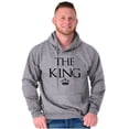 thumbnail image 3 of King Queen Matching Sets His Hers Men's Big & Tall Graphic Hoodie Brisco Brands 2X, 3 of 6