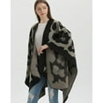 thumbnail image 6 of ZhangBaoLin Women Shawl Wrap Cardigan Poncho Cape Open Front Long Sweater Coat Winter Fall Wool Blanket, 6 of 7