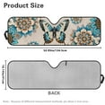 thumbnail image 6 of Uorisanigo Windshield Sun Shade, Blocks Rays Mandala Butterfly Car Front Window Sunshade Compatible with Wrangler JL, Easy to Install Windshield Sunshade for Jeep Wrangler, Keep Your Car Cool, 6 of 7