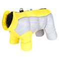 thumbnail image 2 of Windproof Full Body Dog Coat Warm Reflective Winter Coat for Small Dogs with D-Ring leash Waterproof Turtleneck Dog Jacket Four-Leg Windproof Puffer Jackets Snowsuit for Small Dog(Yellow), 2 of 9