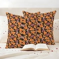 thumbnail image 3 of Orange Purple Maple Leaf Fall Outdoor Waterproof Pillow Covers, Retro Botanical Watercolor Decorative Square Throw Pillowcase Sofa Cushion Sham for Patio/Couch/Chair, 20"x20" 2 Pack, 3 of 8