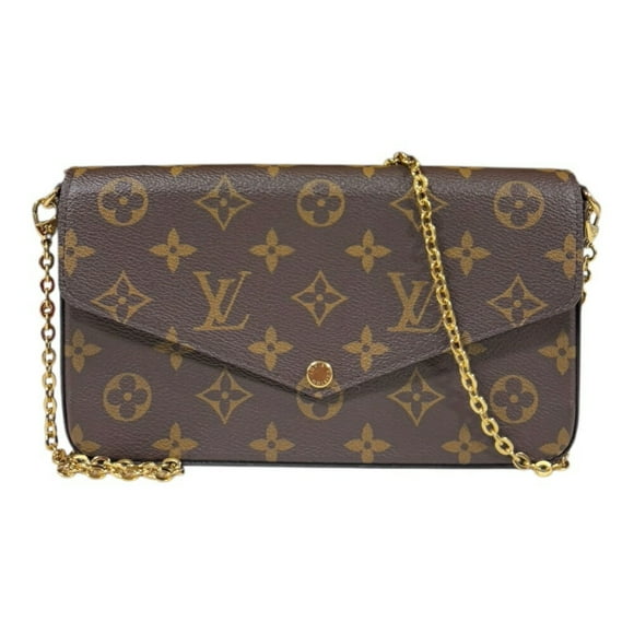 Pre-Owned Louis Vuitton Pochette Felicie Monogram Shoulder Bag Canvas M81896 Brown... (Good)