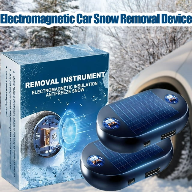 Antifreeze Electromagnetic Car Snow Removal Device, Car Interference Antifreeze Instrument(2PCS)