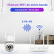 thumbnail image 3 of 2pcs Cámara De Seguridad Exterior Wifi Visión Nocturna 3mp Malubero, blancas, 3 of 5