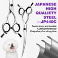 thumbnail image 2 of Tijeras Curvas FOGOSP MDLG 7CV Acero Japones 440C 7 Pulgadas para Perros y Gatos, 2 of 5