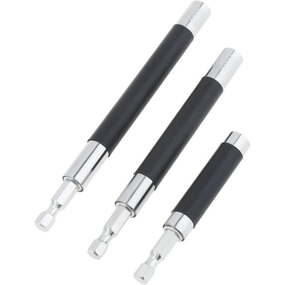 Ariseltys 3pcs/set Scalable Magnetic Screw Drive Guide Drill Bit Tip Holder Screwdriver Bit Holder Extension Bar Adapter