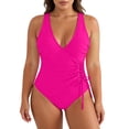 thumbnail image 2 of Yievot Plus Size One Piece Swimsuits for Women Tummy Control Modest Bathing Suit Shapewear Swimwear, 2 of 9