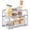 Metallic Silver, variant on 2-Tier Pull Out Cabinet Organizers, Under Sink Organizer, Bathroom Organizer and Storage, Sliding Basket Drawers, Stackable for Kitchen, Bathroom