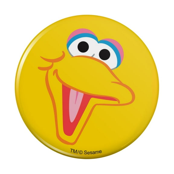 Sesame Street Big Bird Face Pinback Button Pin