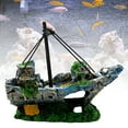 thumbnail image 3 of Flmtop Modèle de Navire en Résine Simulation Aquarium Paysage Décoration Ornement, 3 of 9