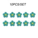 thumbnail image 5 of Matsuzay 10 Pieces Flower Iron on Patch No Emergency Self-adhesive Repair Supplies Ironing Jacket Down for DIY Jeans Clothes Type4 NO4, 5 of 6