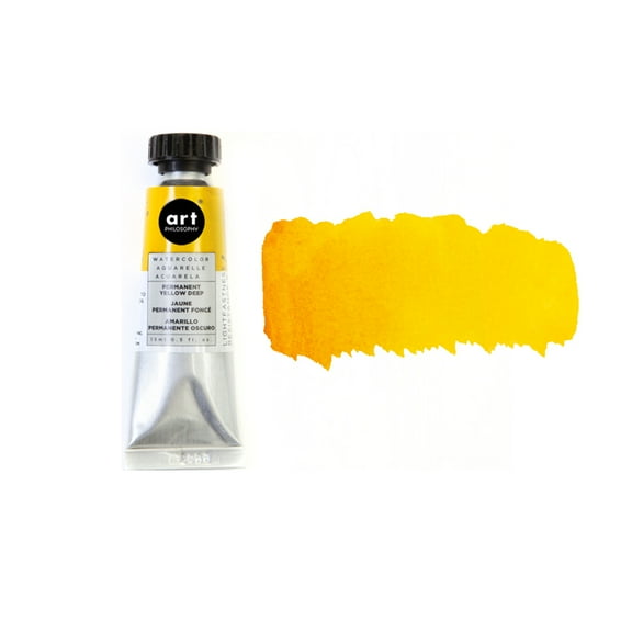 Art Philosophy Artist Grade Watercolor Tubes - Permanent Yellow Deep