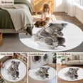 thumbnail image 5 of Round Rugs 5 Ft, Funny Koala Non Slip Area Rugs for Kitchen Bedroom Entryway, Cute Art Fun Lovely Animals on Toilets Washable Carpet Runner Rug Floor Mats for Bedroom Home Decor, 5 of 8